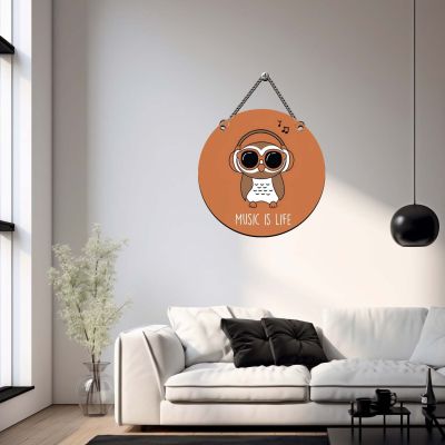 Music is Life Wall Hanging Decoration for Living Room Bedroom Home Decor Office Birthday Gift for Music Lover, Teacher & Musician Wall Art